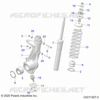 SUSPENSION, ANTERIORE MONTANTE
