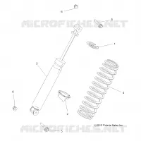 SUSPENSION, AMMORTIZZATORE POSTERIORE