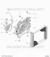 ENGINE, SISTEMA DI RAFFREDDAMENTO, RADIATOR, FAN &amp; OVERFLOW BOTTLE