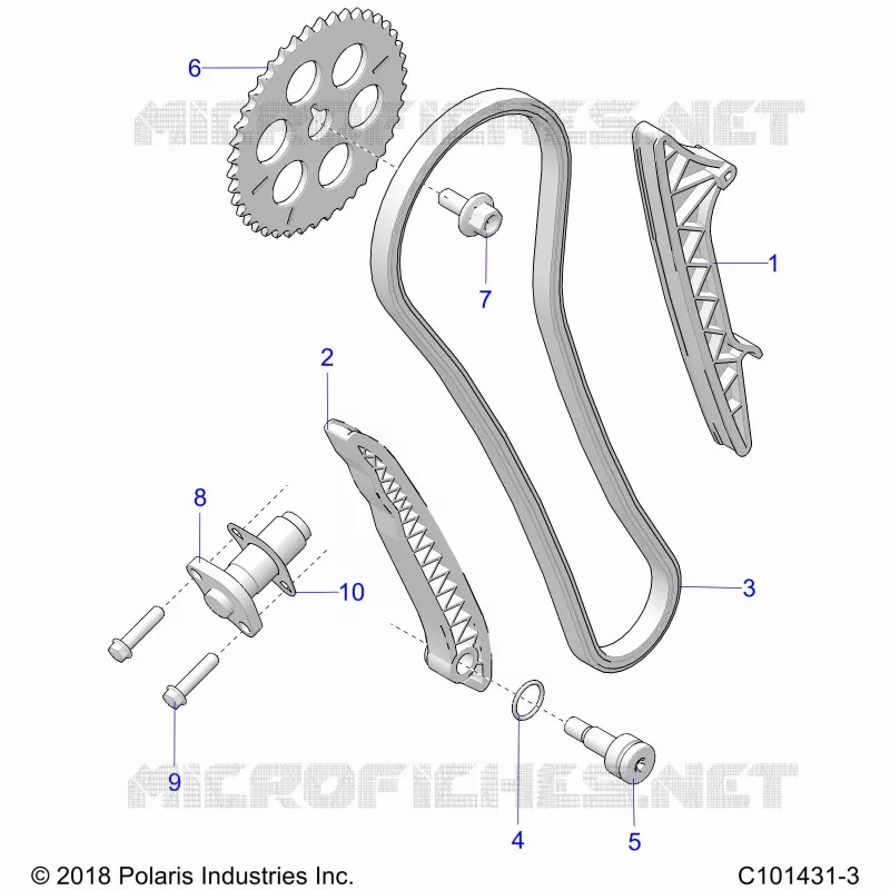 CAM CATENA AND TENSIONER