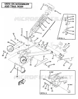 SWING ARM WELDMENT AND AMMORTIZZATORE POSTERIORE ASSEMBLY (4911991199032A)