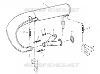 IMPIANTO DI SCARICO 500 CARB 0962764, 500 CARB SKS 0962564,  500 CARB SKS E96256 (4931873187C009)