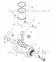 ALBERO MOTORE AND PISTON ASSEMBLY (4914771477033A)