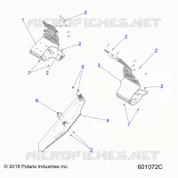 CHASSIS, PROTEZIONE FRIZIONE AND FOOTRESTS