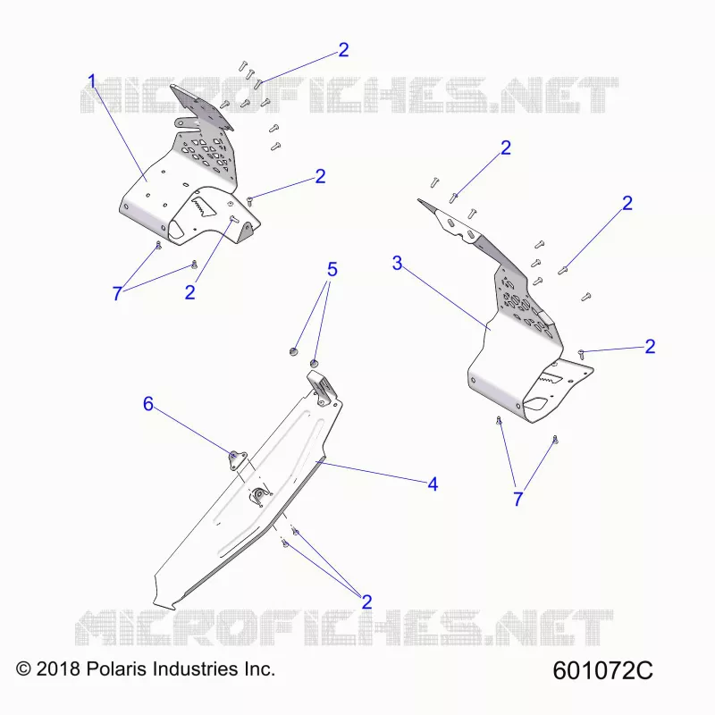 CHASSIS, PROTEZIONE FRIZIONE AND FOOTRESTS