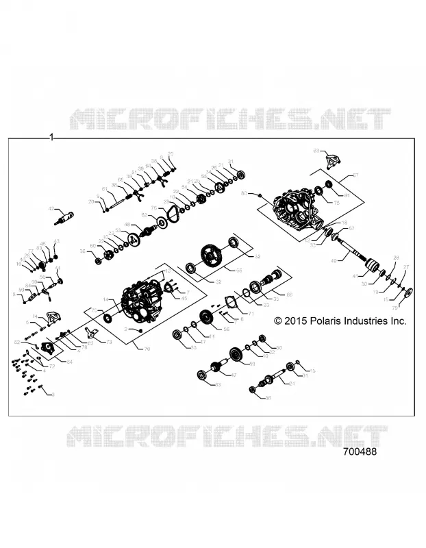 TRASMISSIONE, PRINCIPALE SCATOLA INGRANAGGI