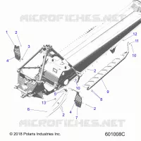 CHASSIS, PROTEZIONE FRIZIONE, FOOTRESTS, AND RUNNING BOARDS