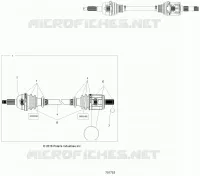DRIVE TRAIN, TRANSMISSIONE ANTERIORE SHAFT