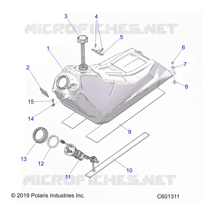 SISTEMA DI ALIMENTAZIONE CARBURANTE, FUEL TANK ASM.