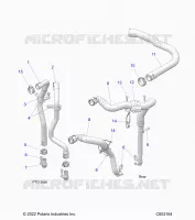 ENGINE, RAFFREDDAMENTO DELL'OLIO HOSES