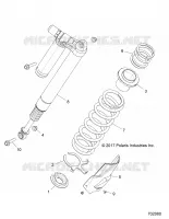 SUSPENSION, AMMORTIZZATORE POSTERIORE MOUNTING
