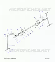 SUSPENSION, REAR BARRA DI STABILIZZAZIONE