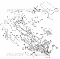 POSTERIORE CAB   SEDILE  SPORTSMAN 500 W97CH50A (4939993999A005)