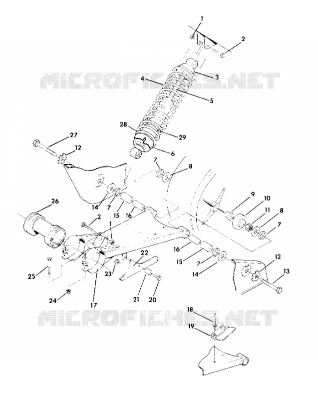 SWING ARM WELDMENT/AMMORTIZZATORE POSTERIORE ASSEMBLY TRAIL BLAZER (4919761976021A)