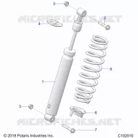 SUSPENSION, AMMORTIZZATORE POSTERIORE