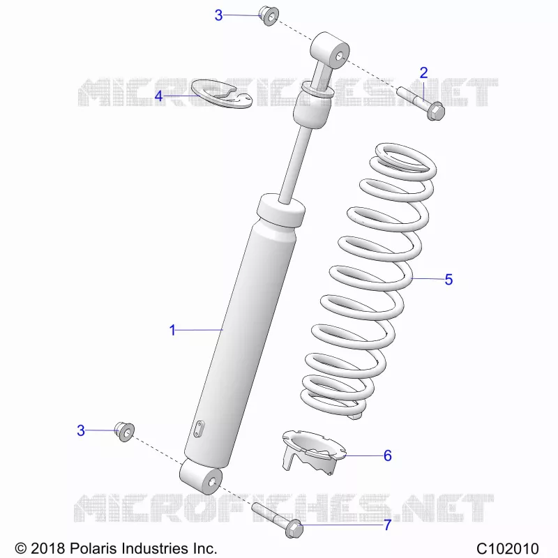 SUSPENSION, AMMORTIZZATORE POSTERIORE