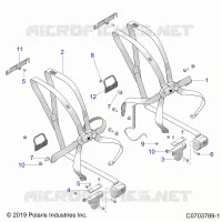 SEDE BELT MOUNTING, FRONT