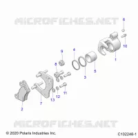 BRAKES, BRAKE PINZA FRENO ANTERIORE (TO 8/16/2021)