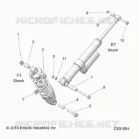 SUSPENSION, SHOCK MONTAGGIO, REAR SUSP.