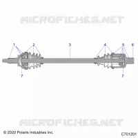 TRASMISSIONE, FRONT HALF SHAFT
