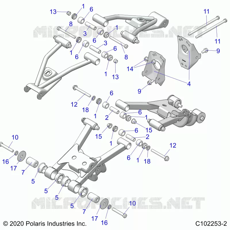 SOSPENSIONE POSTERIORE CONTROL ARM MOUNTING