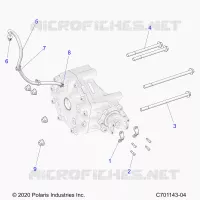 TRASMISSIONE, GEARCASE, REAR, MOUNTING