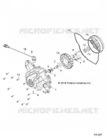 ENGINE, STATOR COVER AND FLYRUOTA