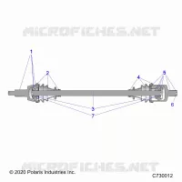 TRASMISSIONE, FRONT HALF SHAFT