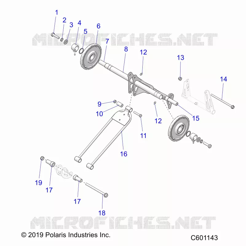 SUSPENSION, POSTERIORE COPPIA ARM