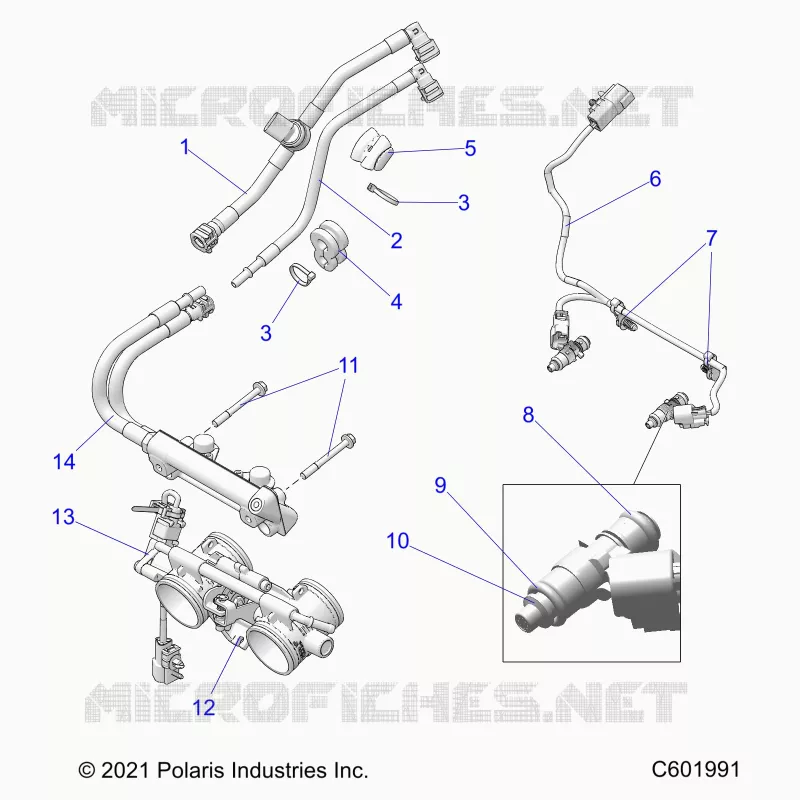 SISTEMA DI ALIMENTAZIONE CARBURANTE, RAIL, LINES AND THROTTLE BODY