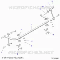 SUSPENSION, BARRA DI STABILIZZAZIONE, REAR