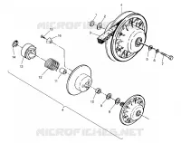 FRIZIONE DRIVEN ASSEMBLY 4x4 300 W958130 (4930183018C003)