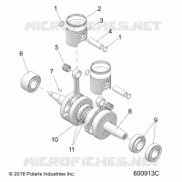 ENGINE, PISTONE & ALBERO MOTORE