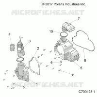 ENGINE, ALTERNATORE  COVER HVAC