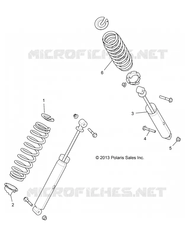 SUSPENSION, AMMORTIZZATORE POSTERIORE