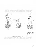 ENGINE, TESTA CILINDRO, CAMS AND VALVES