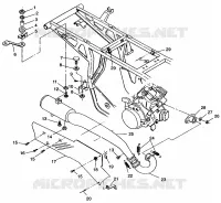 IMPIANTO DI SCARICO Sportsman 4x4 W968040 (4935943594A012)