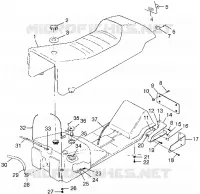 SEDILE   SERBATOIO DI GAS 600 XCR 0985677 (4943164316A006)
