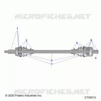 TRASMISSIONE, FRONT HALF SHAFT