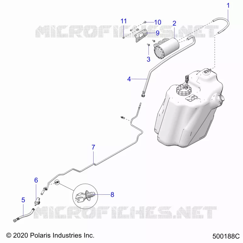 SISTEMA DI ALIMENTAZIONE CARBURANTE, EVAPORATIVE (CALIFORNIA ONLY)
