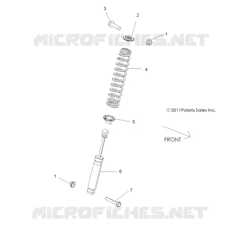 SUSPENSION, SHOCK ANTERIORE MOUNTING