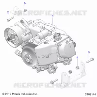 MOTORE, MOTORE AND TRANSMSSION MOUNTING