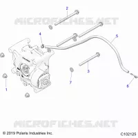 TRASMISSIONE, GEARCASE MOUNTING, REAR