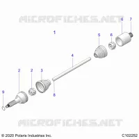 TRASMISSIONE, REAR DRIVE SHAFT 