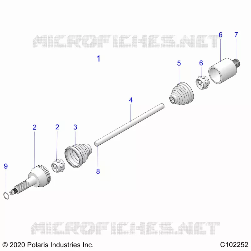 TRASMISSIONE, REAR DRIVE SHAFT 