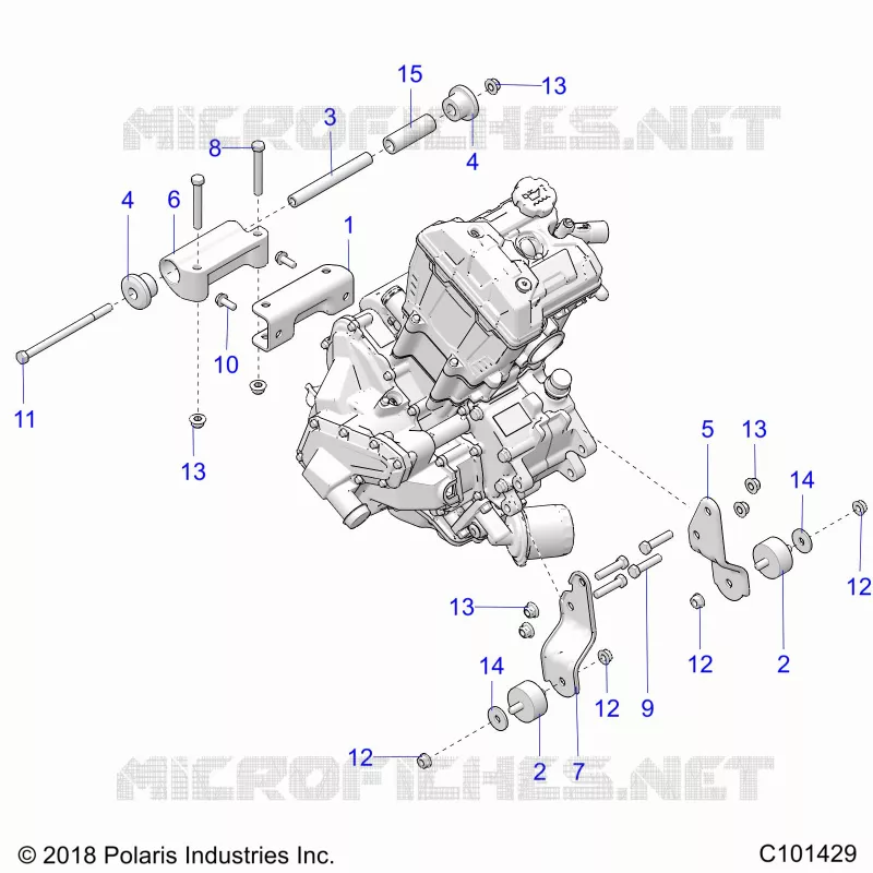 MOTORE, MOUNTING & LONG BLOCK