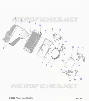 MOTORE, RADIATOR MOUNTING