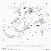 CARROZZERIA POSTERIORE RACK AND FENDERS