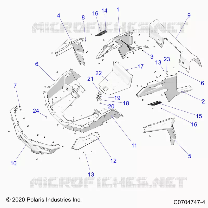 CARROZZERIA POSTERIORE RACK AND FENDERS