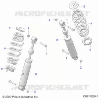 SOSPENSIONE POSTERIORE SHOCK AND MOUNTING